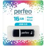 Флешка Perfeo С02 16 Гб черная