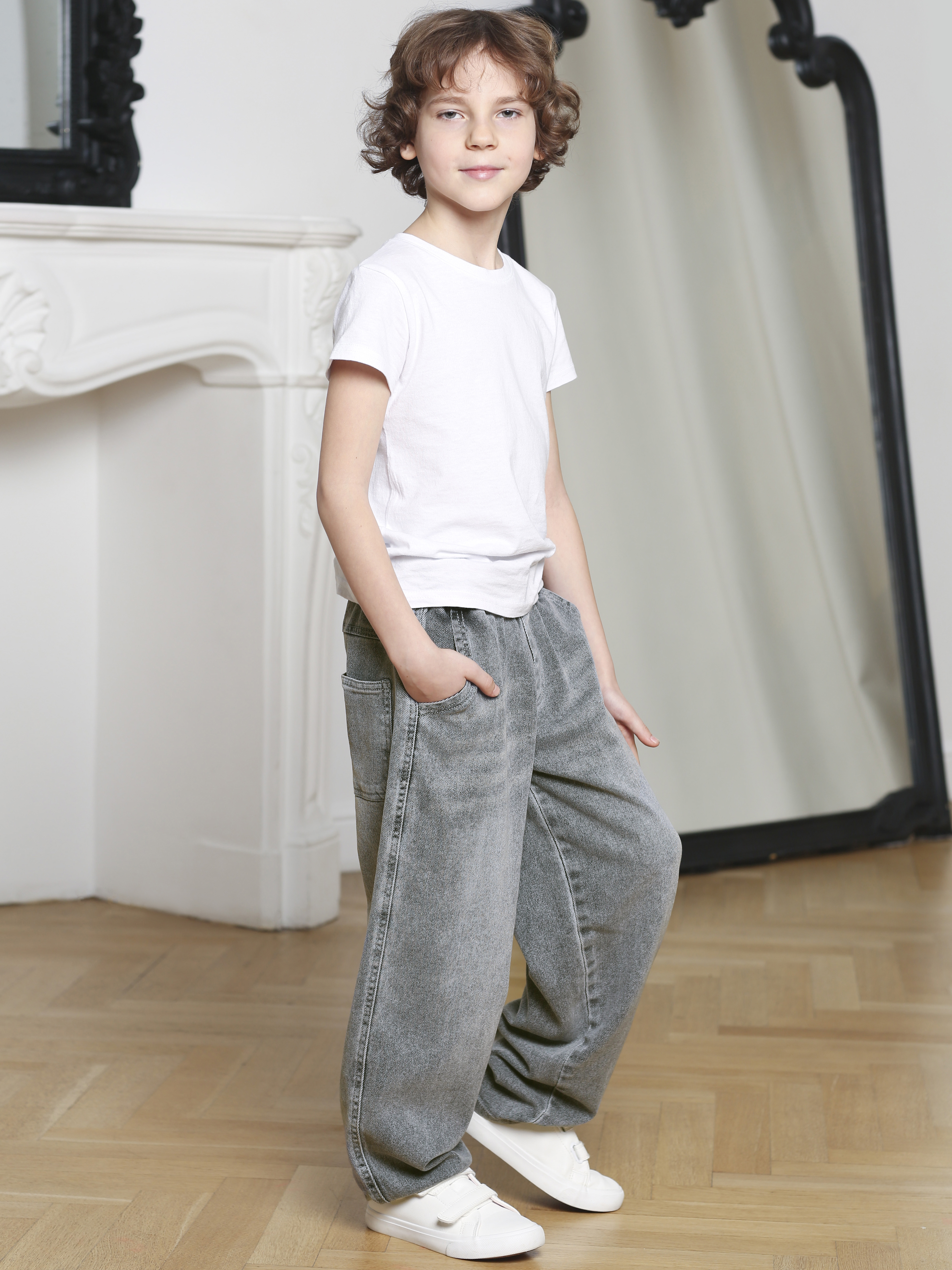 Джинсы-бананы СИНИЙ МИР R139B-IL - фото 7