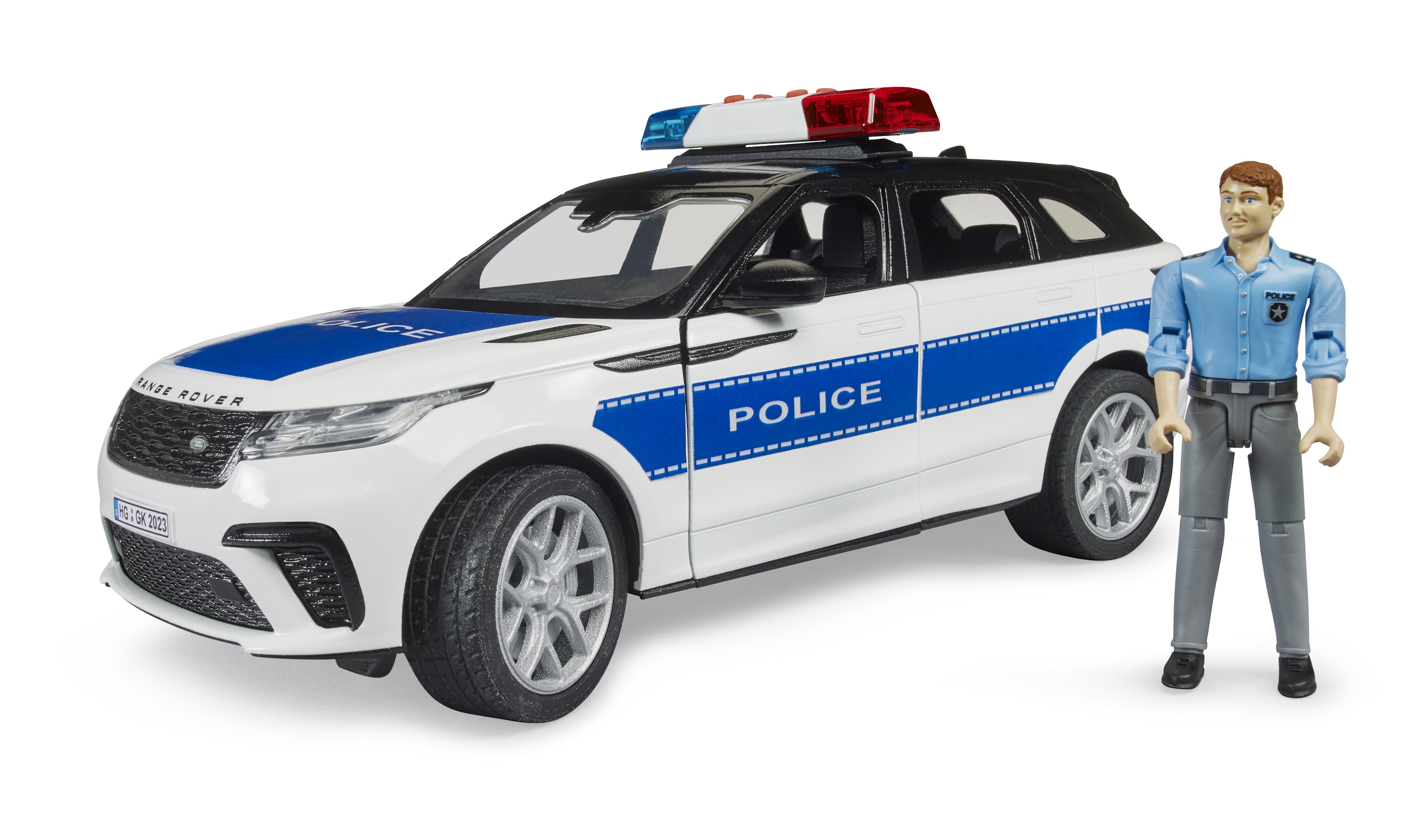 Полицейская машина Bruder Land Rover 1:16 02-890 - фото 4