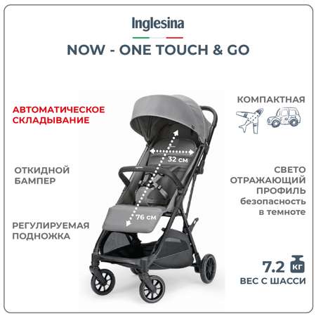 Коляска прогулочная Inglesina Now Snap grey