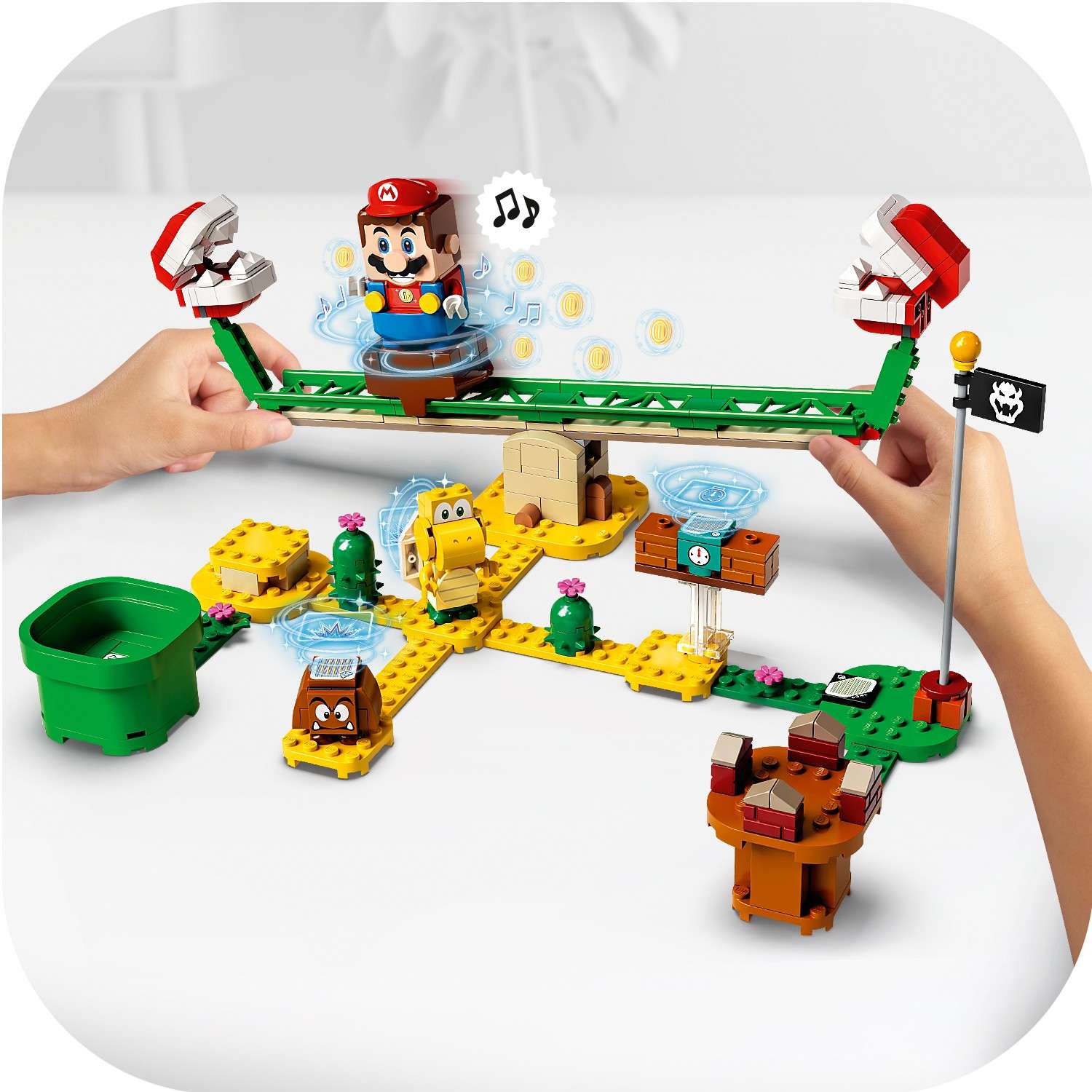 Конструктор LEGO Super Mario Мощная атака Растения-пираньи блочный - фото 12