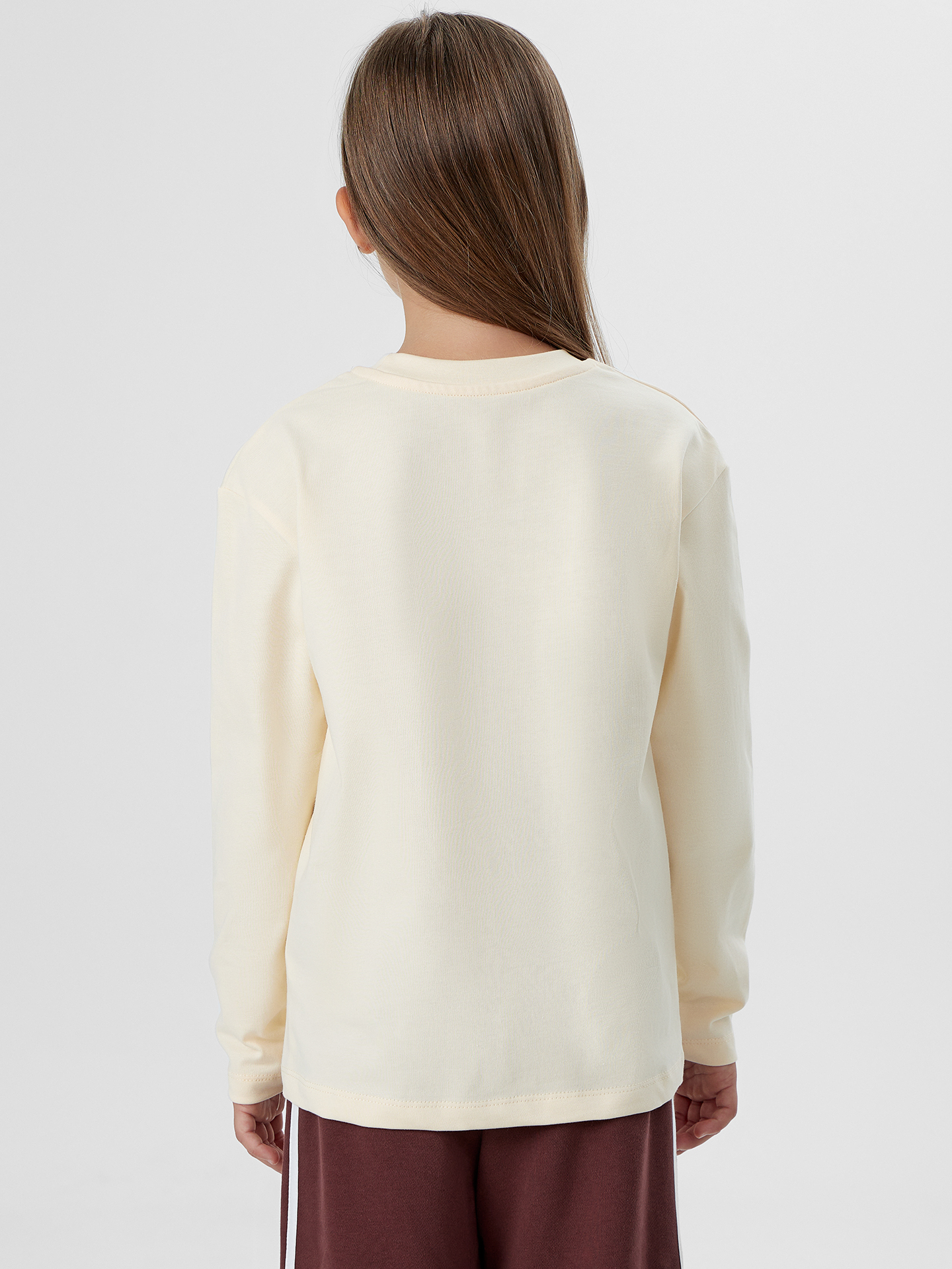 Лонгслив Mark Formelle (Марк Формэль) 127931/топленое молоко +печать - фото 2