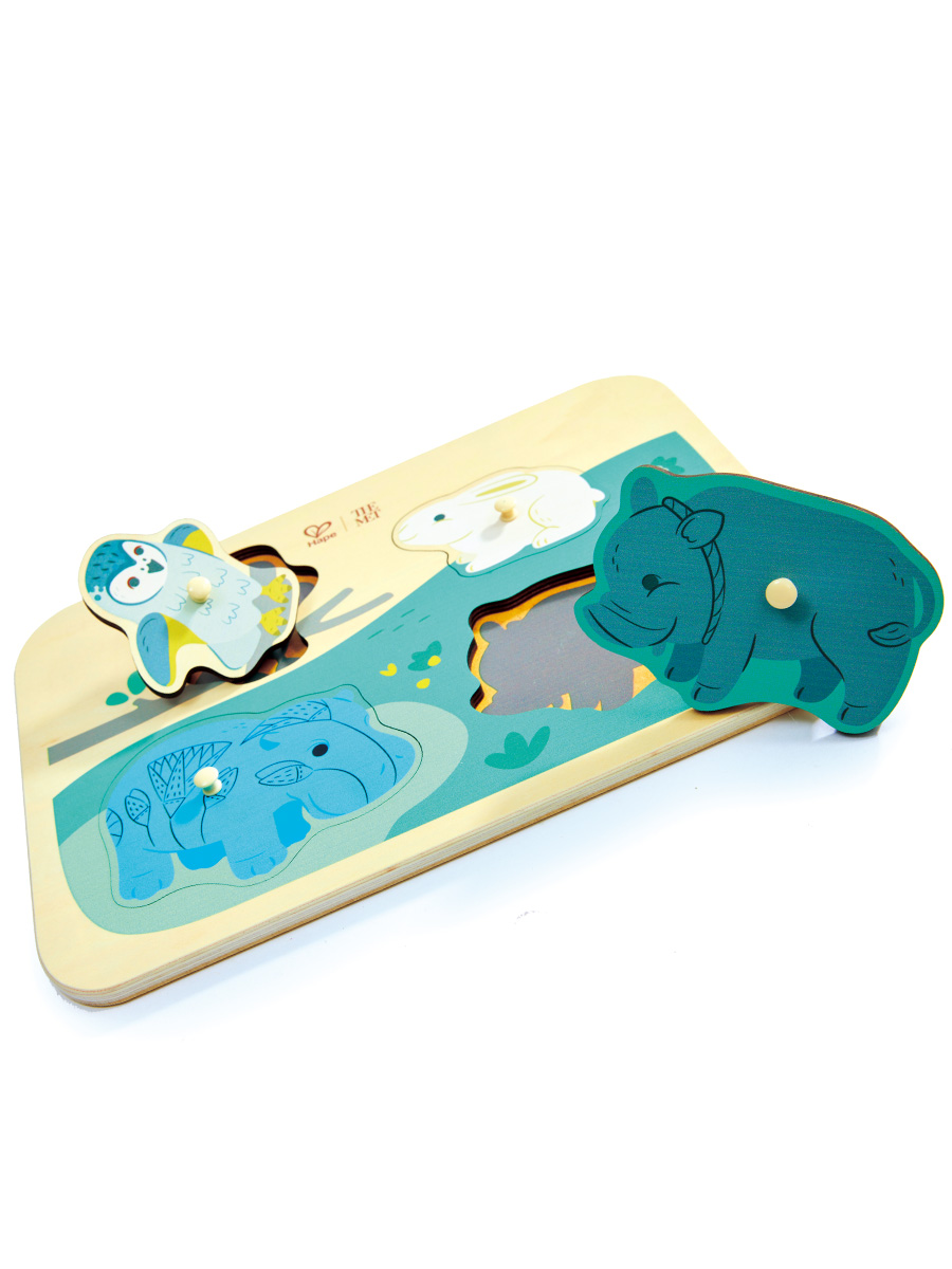 Игрушка Hape пазл развивающий с животными - фото 9
