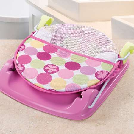 Лежак для купания Summer Infant Deluxe Baby Bather с подголовником Розовый