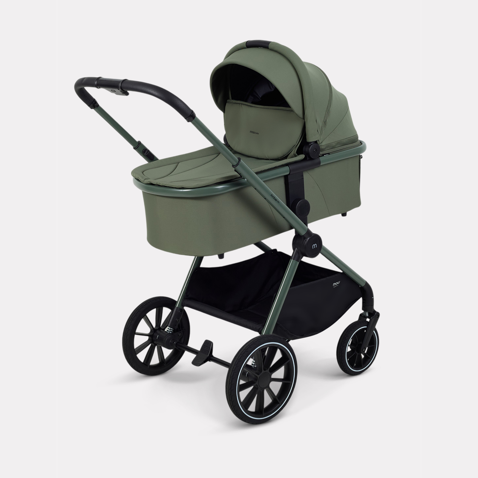 Коляска 2в1 MOWbaby Amber pro зеленый - фото 2