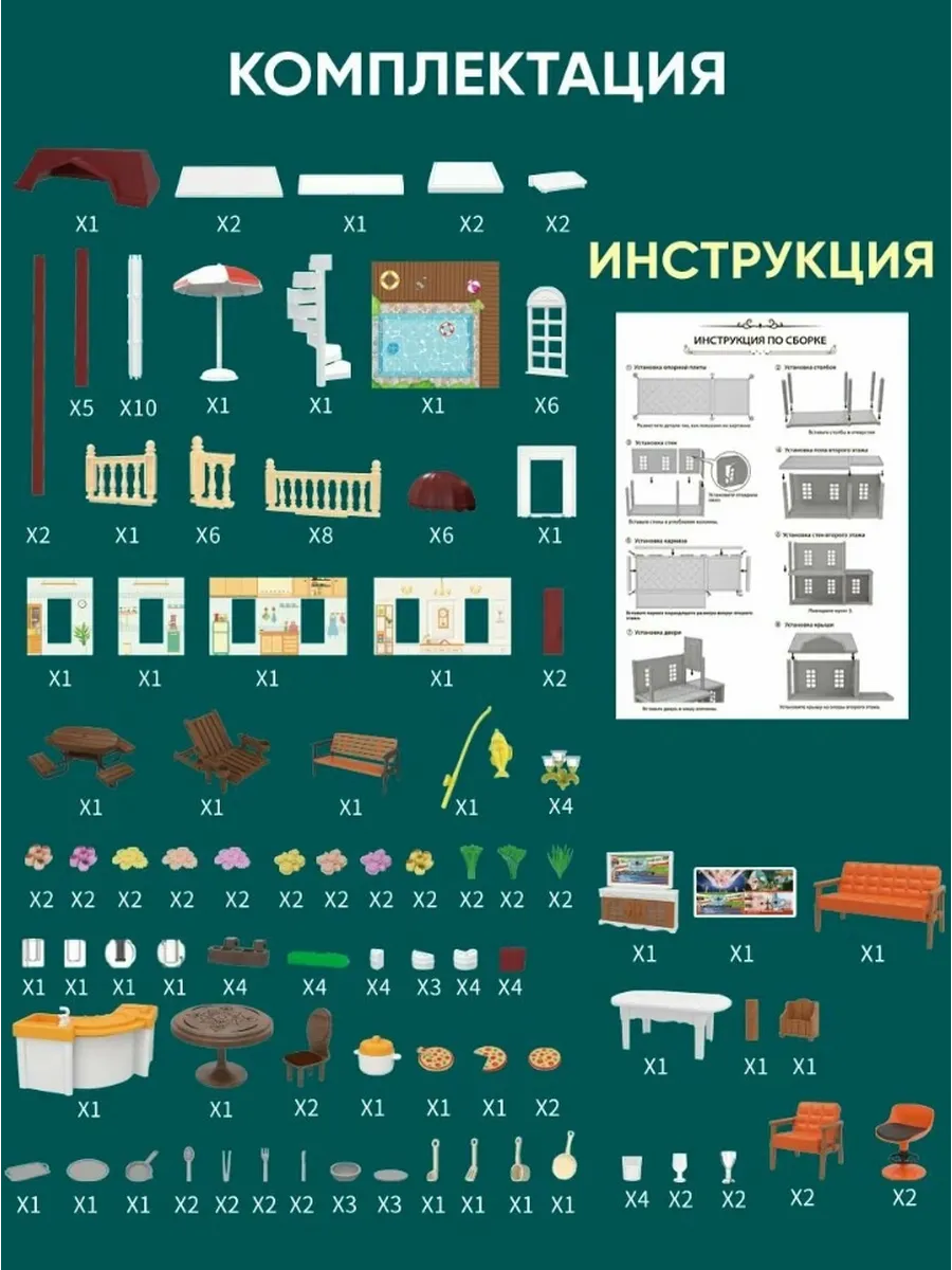 Домик для кукол CyberToy 87360 - фото 8