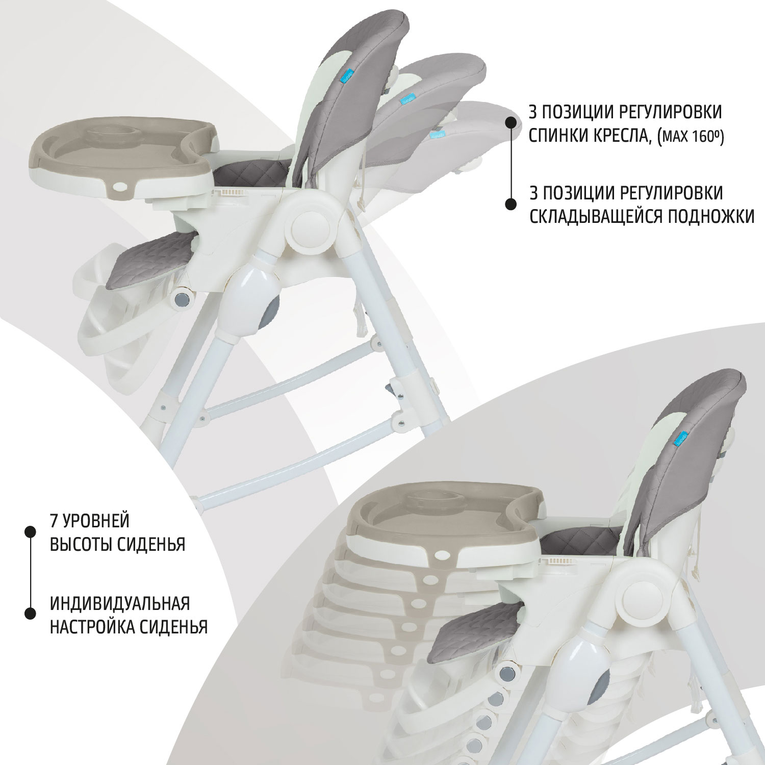 Стульчик для кормления Nuovita Elegante 2 в 1 - фото 3