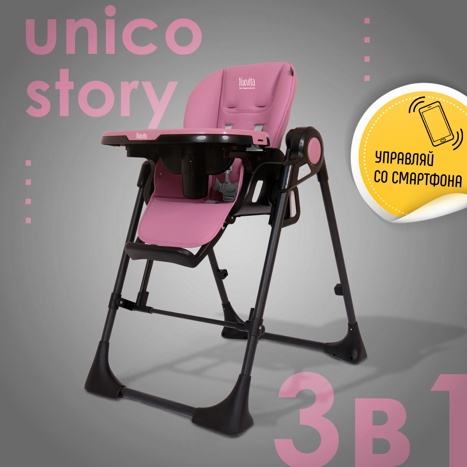Стульчик для кормления Nuovita Unico Story трансформер - фото 2