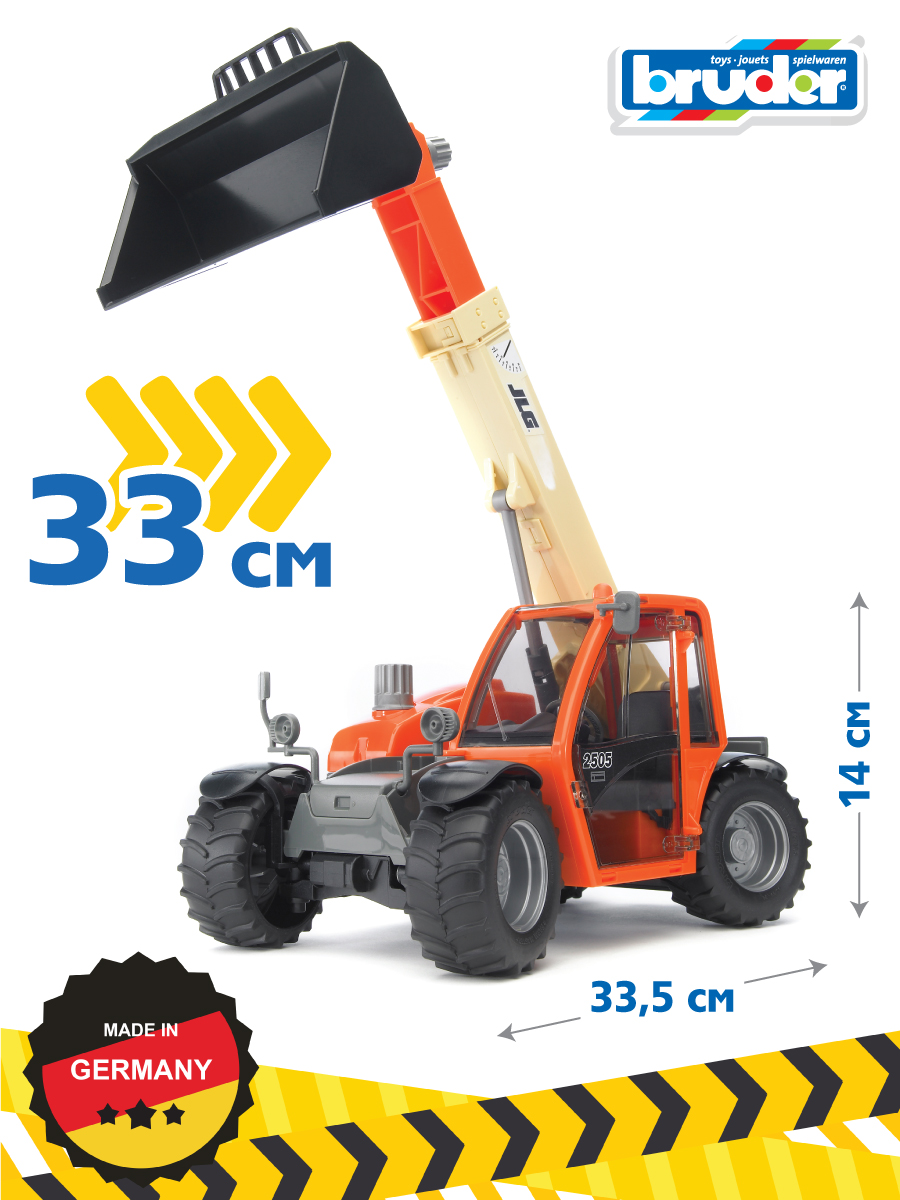 Погрузчик Bruder колёсный Telehandler 1:16 02-140 - фото 2