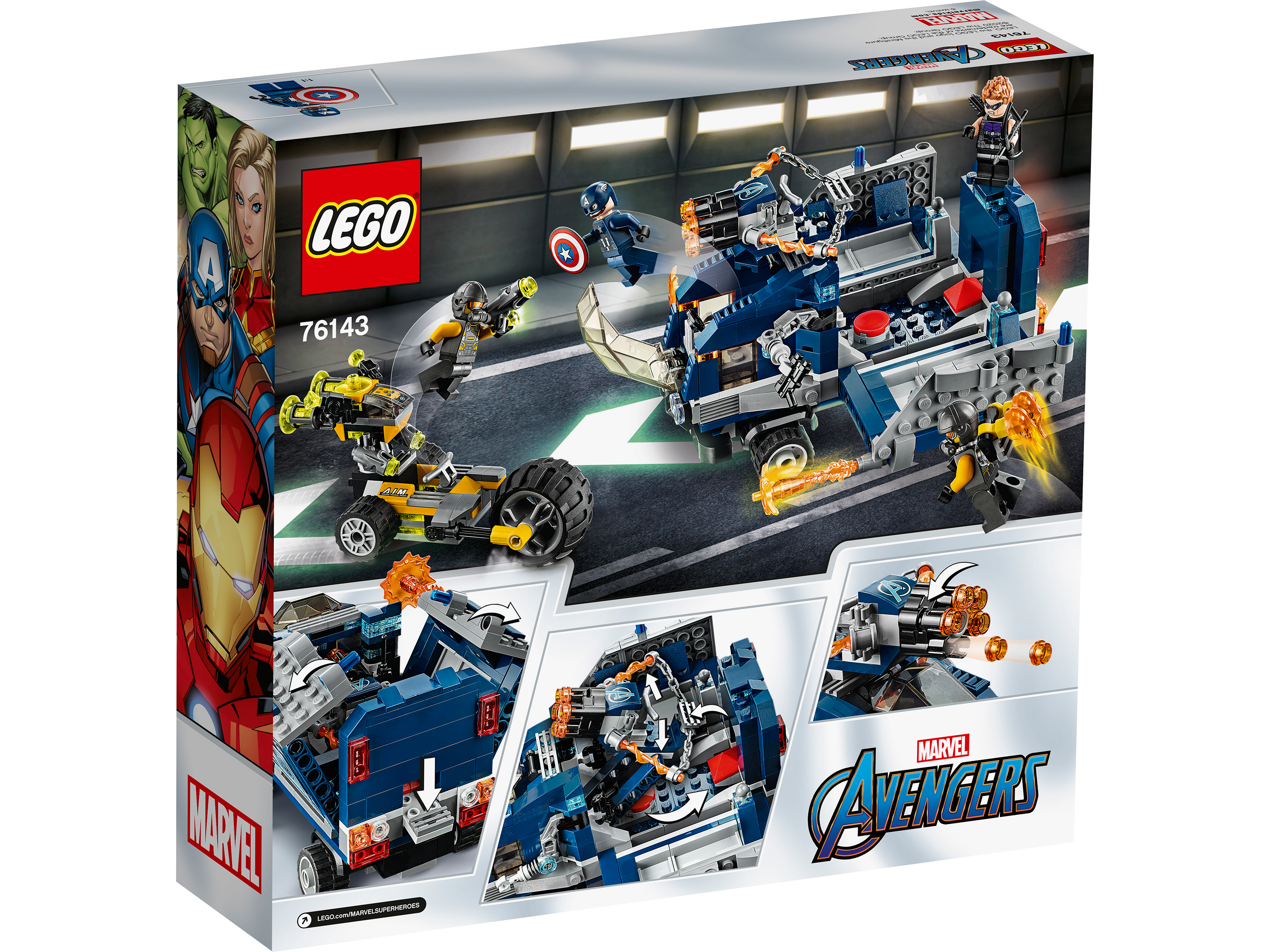 Конструктор LEGO Marvel Super Heroes Нападение на грузовик блочный - фото 2