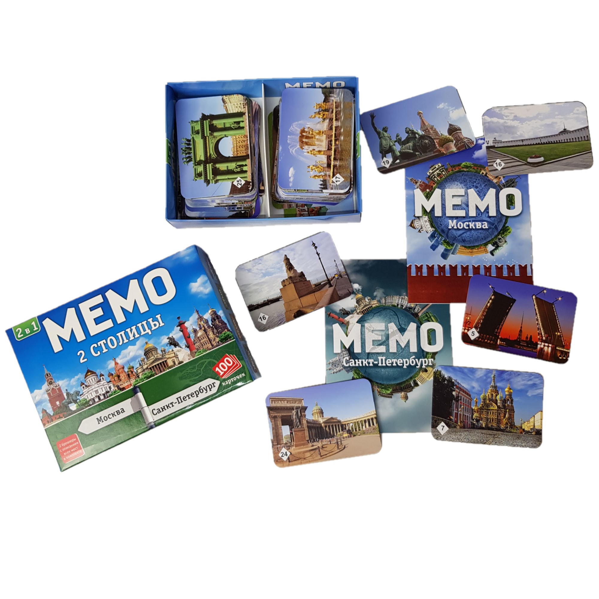 Настольная игра Нескучные игры Мемо Две столицы - фото 3