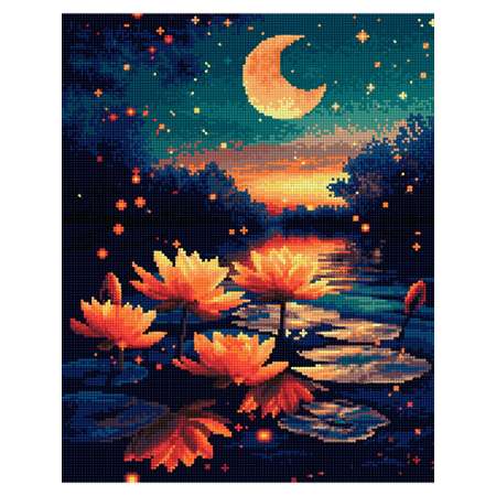Алмазная мозаика Art on Canvas Ночной пруд в ассортименте