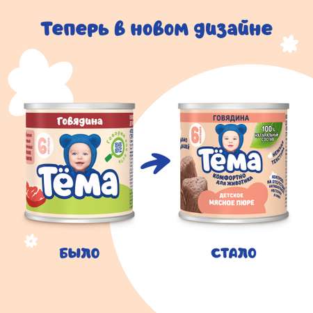 Пюре Тёма Говядина с 6 мес 90 г