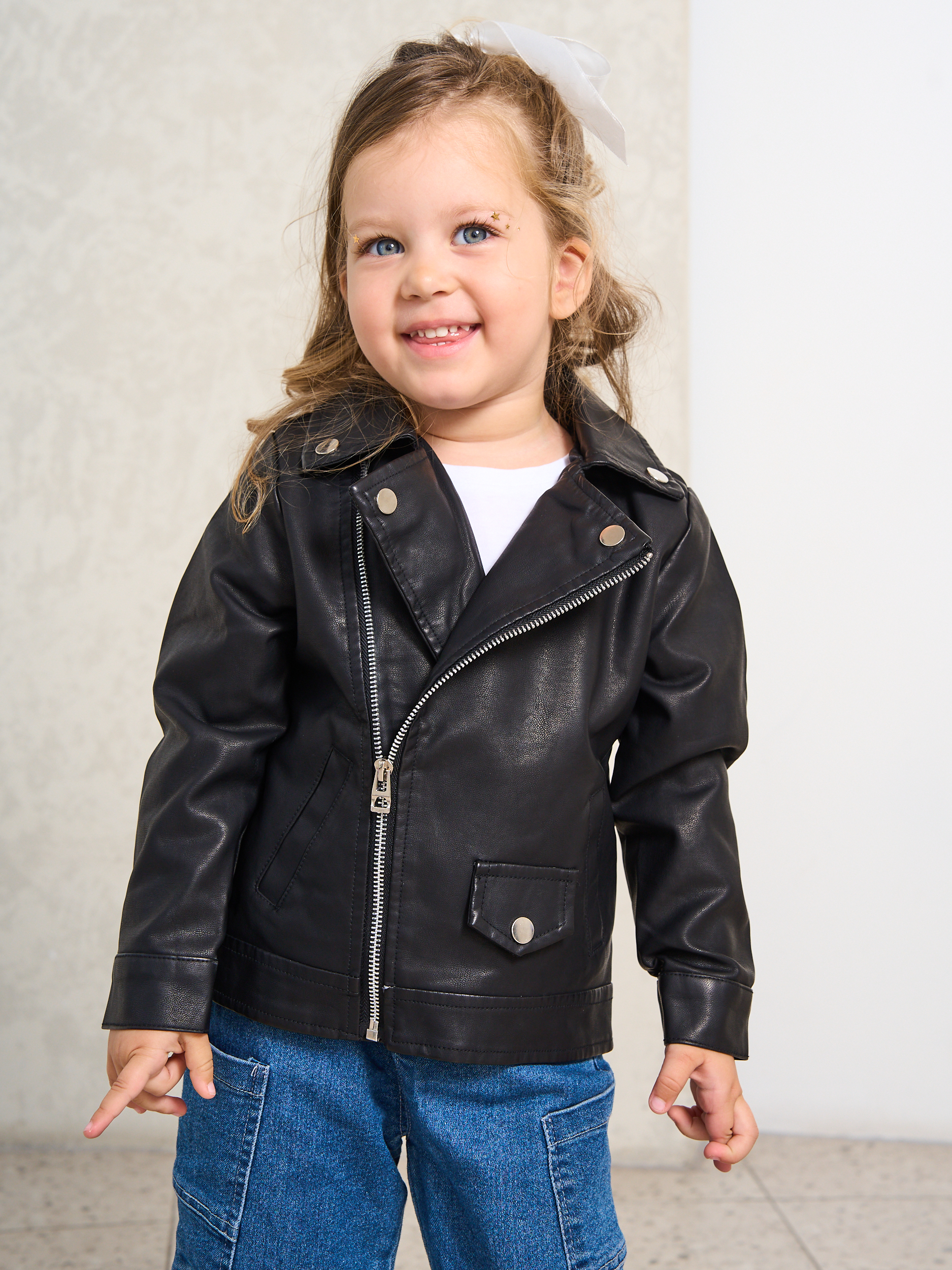Куртка кожаная Artcher kids Jacket0005blackNEW - фото 12