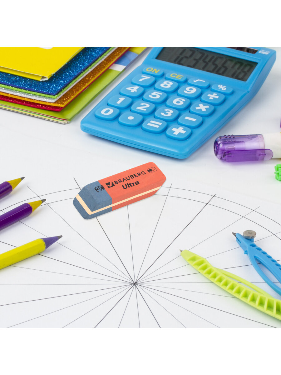 Ластик Brauberg 6 шт. - фото 11
