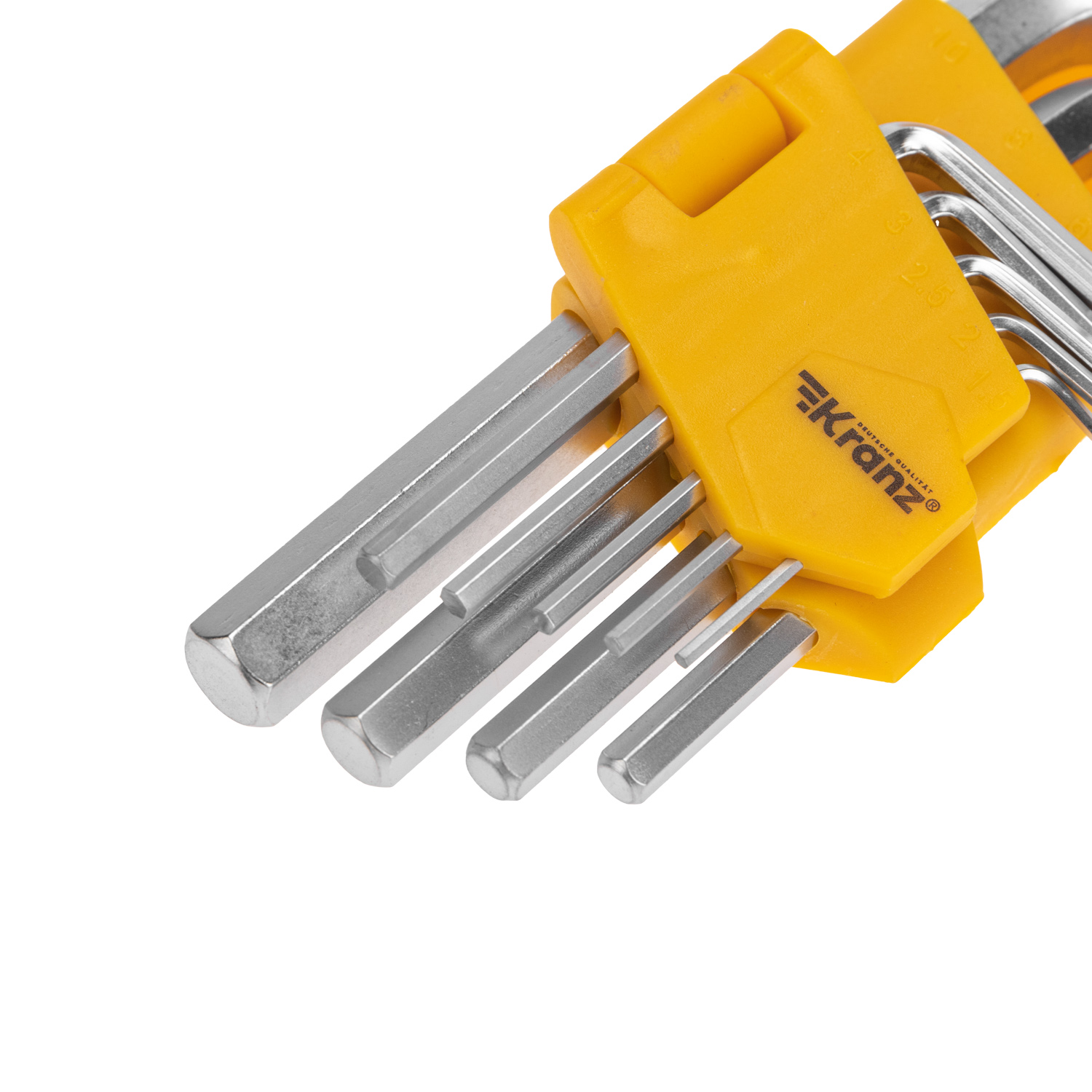 Набор ключей имбусовых Kranz Hex 1.5-10 мм 9 штук - фото 12
