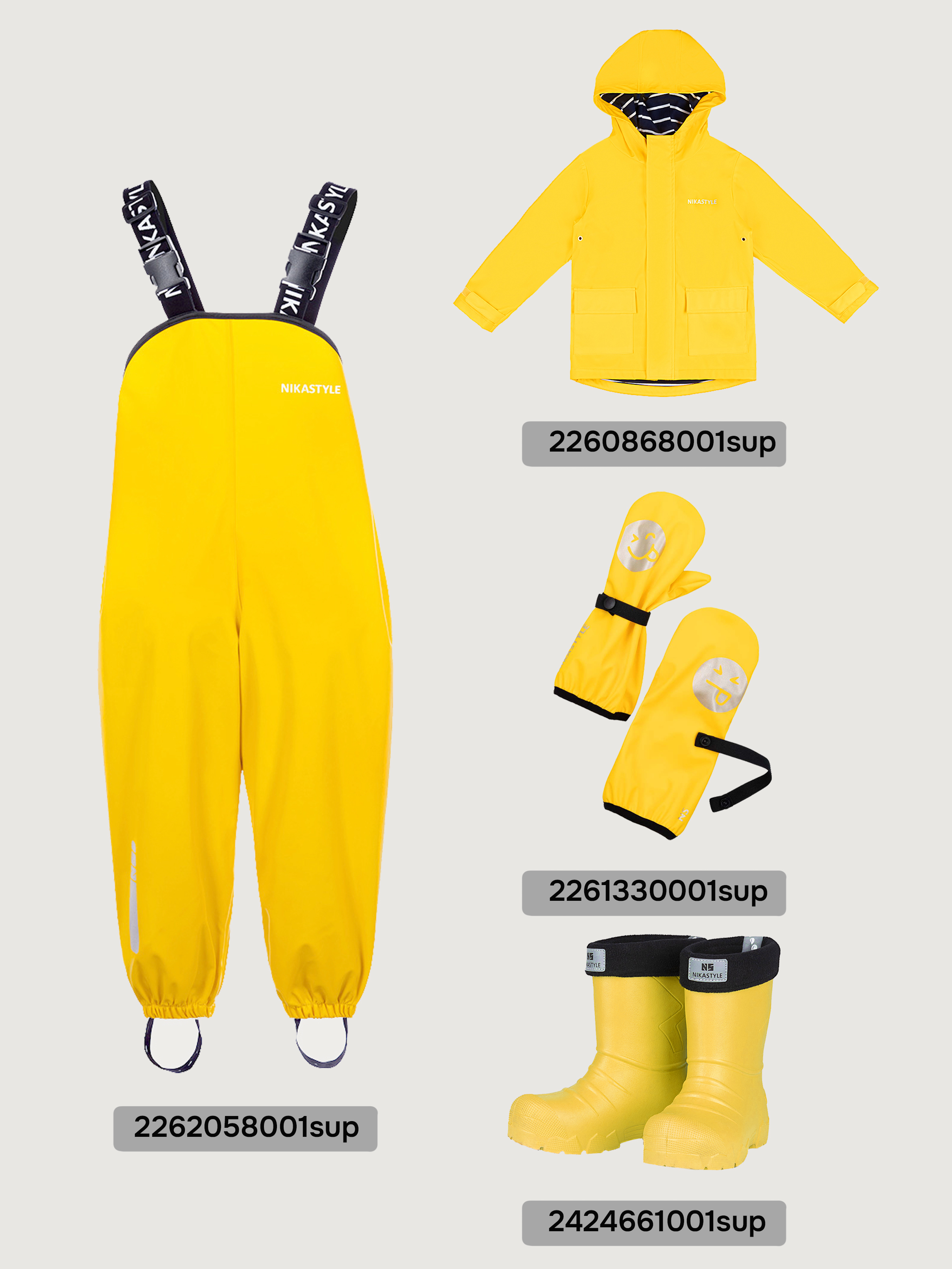 Полукомбинезон NIKASTYLE 3л2722 желтый - фото 12