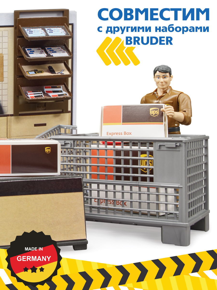 Игровой набор Bruder магазин UPS - фото 5