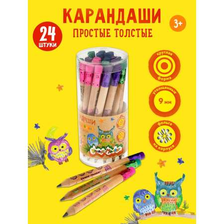 Карандаши чернографитные Каляка-Маляка 3 шт.