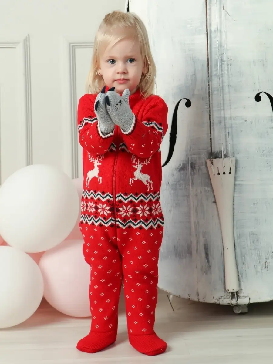 Комбинезон утепленный Linas baby 5367-1-Красный - фото 2