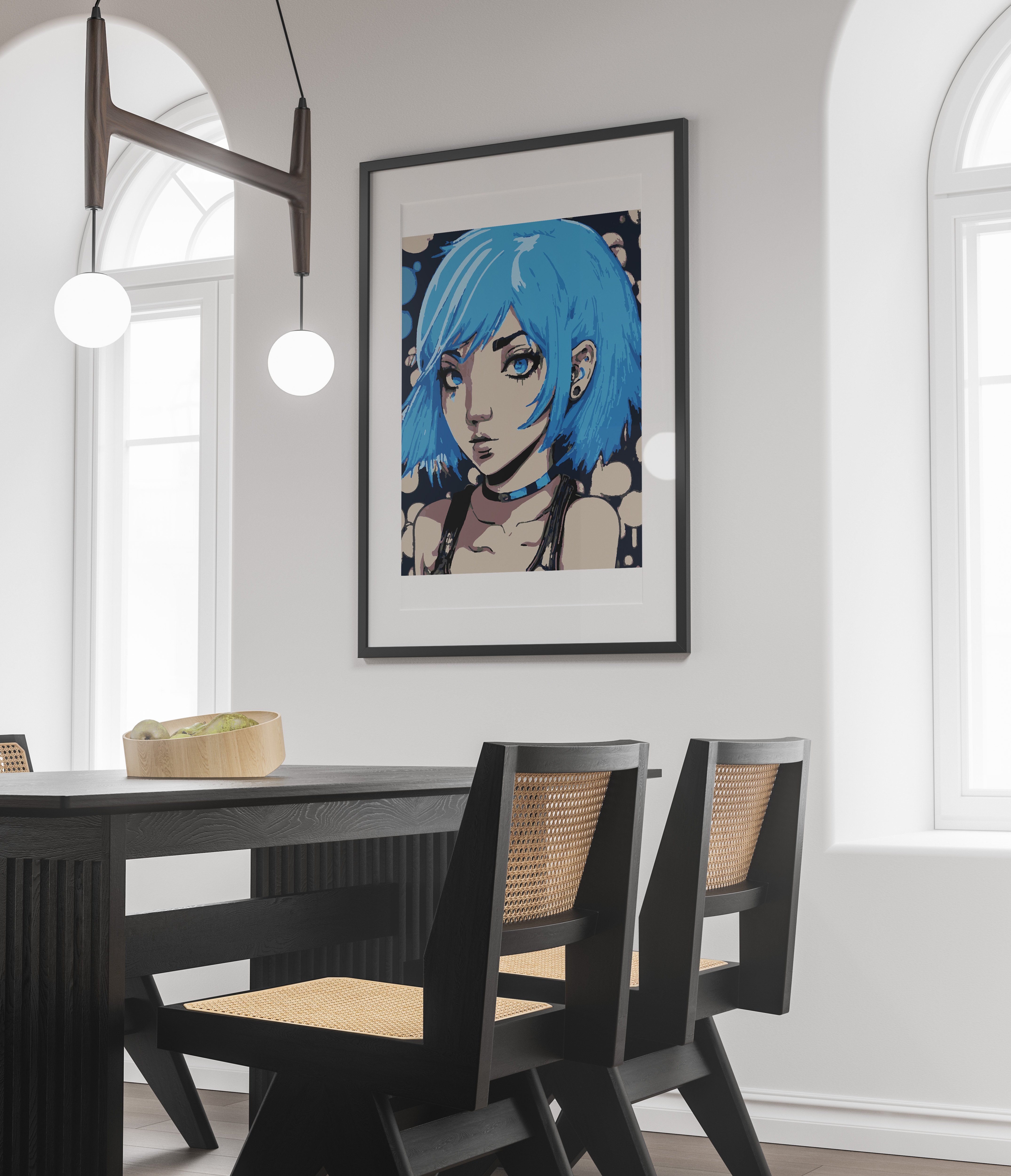 Картина по номерам Selfica Голубые волосы - фото 2