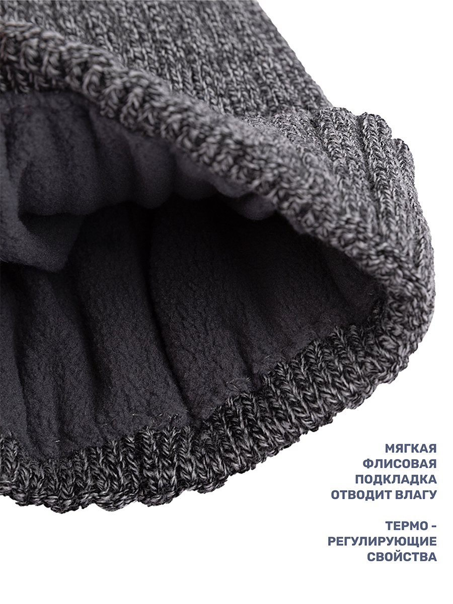 Шапка и снуд NIKASTYLE 12з16424мп антрацит - фото 6