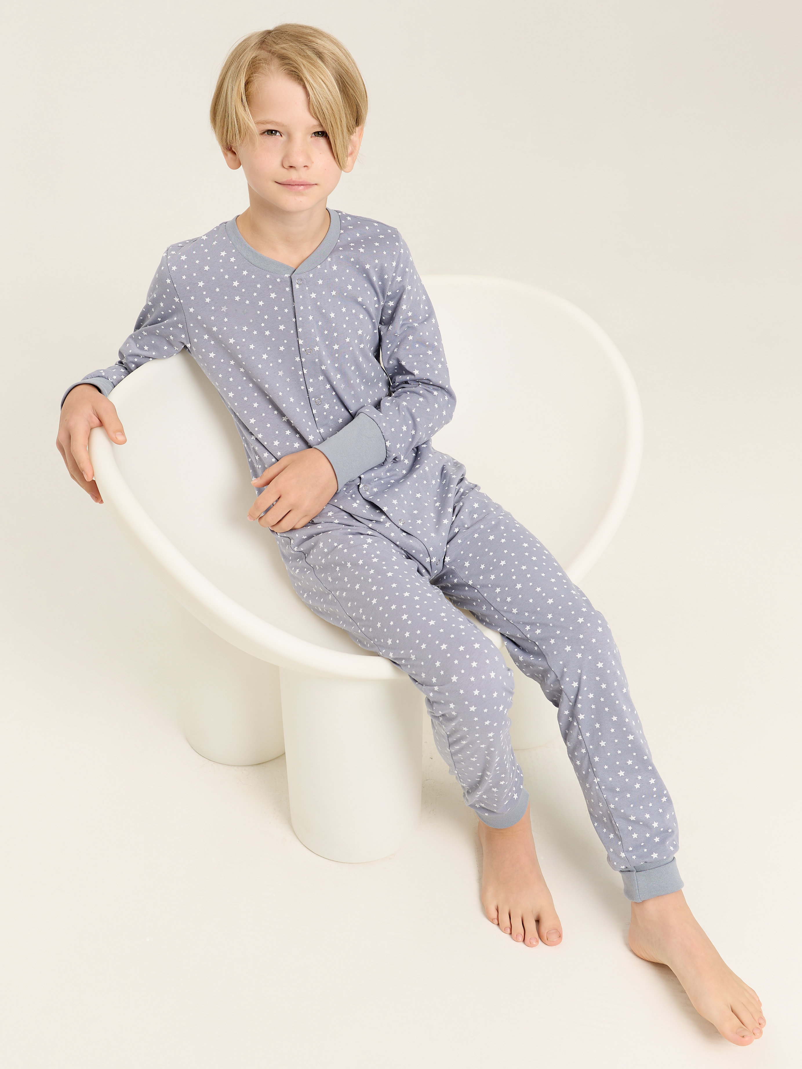 Пижама Весёлый человечек Д00113П/Звезды - фото 11