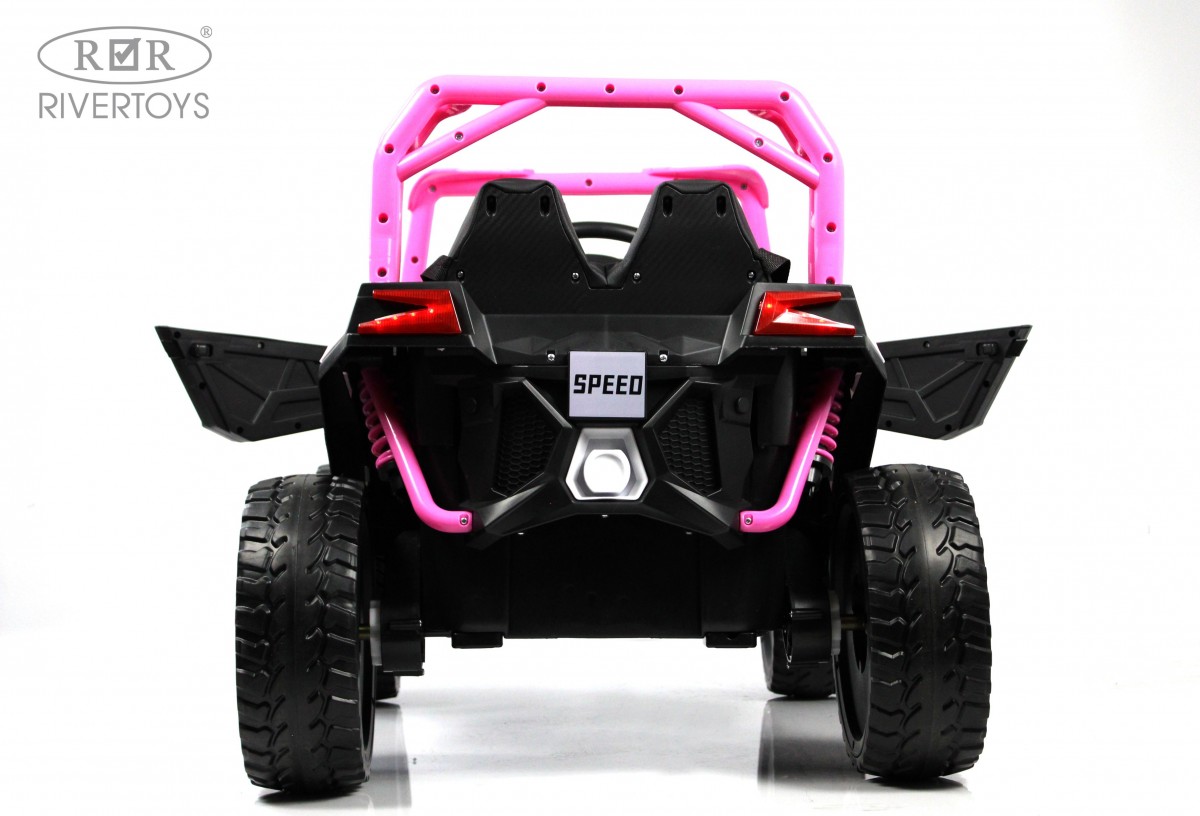 Электромобиль RIVERTOYS F888FF-4WD-PINK С пультом ДУ - фото 2