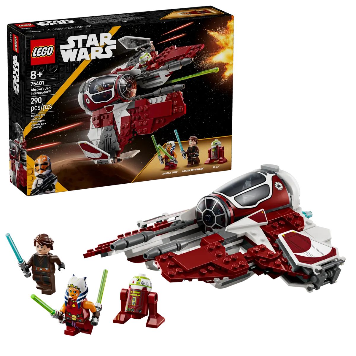 Конструктор LEGO Star Wars Джедайский перехватчик Асоки - фото 1