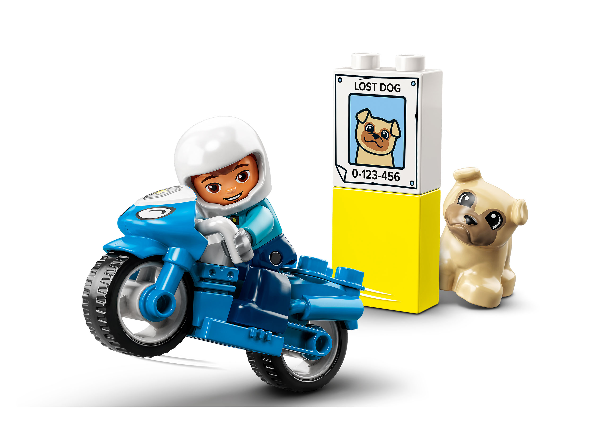 Конструктор LEGO DUPLO Town Полицейский мотоцикл 5 дет. - фото 5