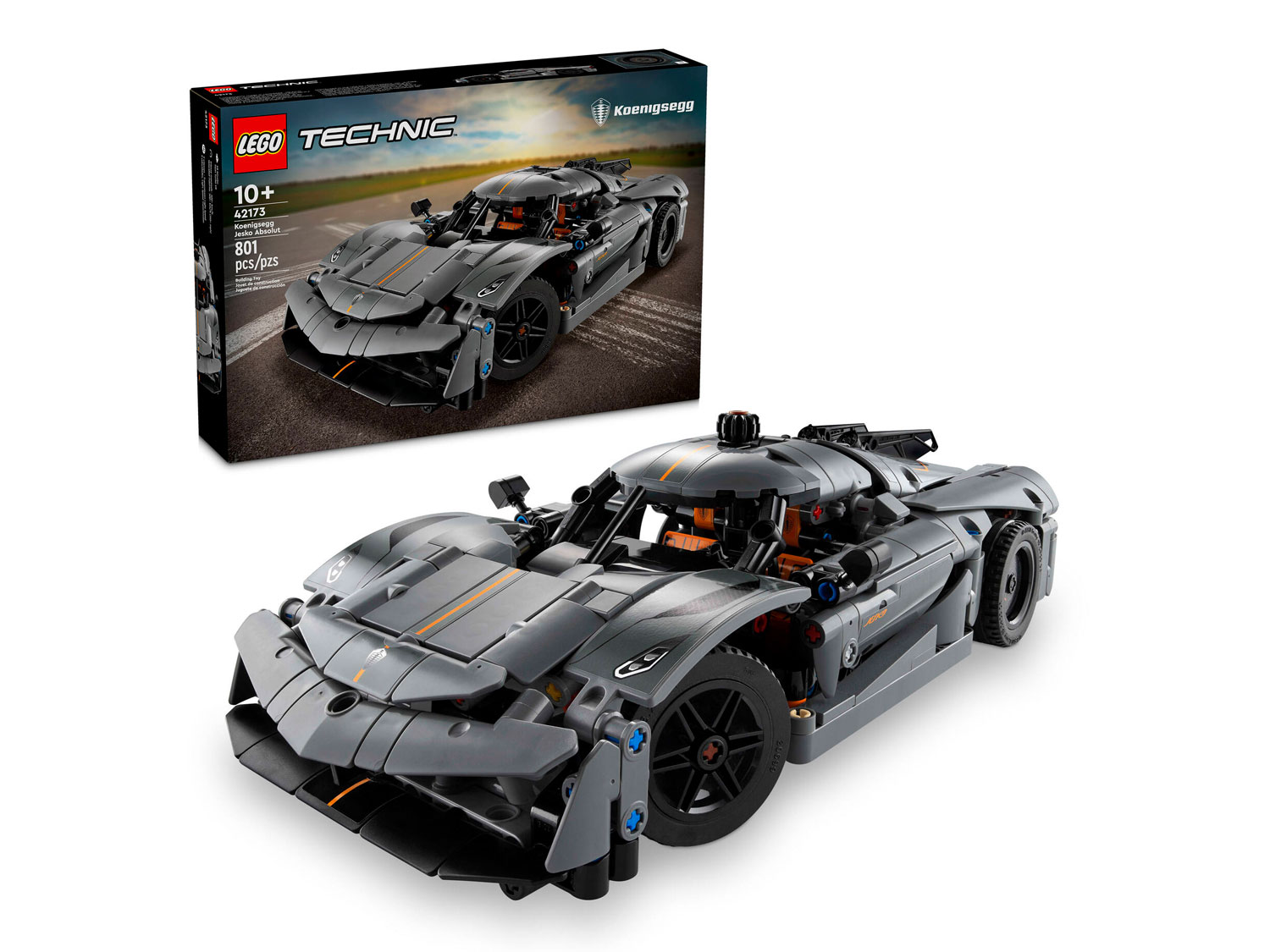 Конструктор LEGO Technic Koenigsegg Jesko Absolut Grey 801 дет. - фото 1