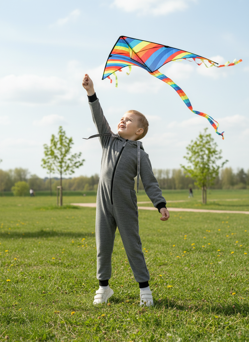 Комбинезон Утенок 294/2 серый - фото 2