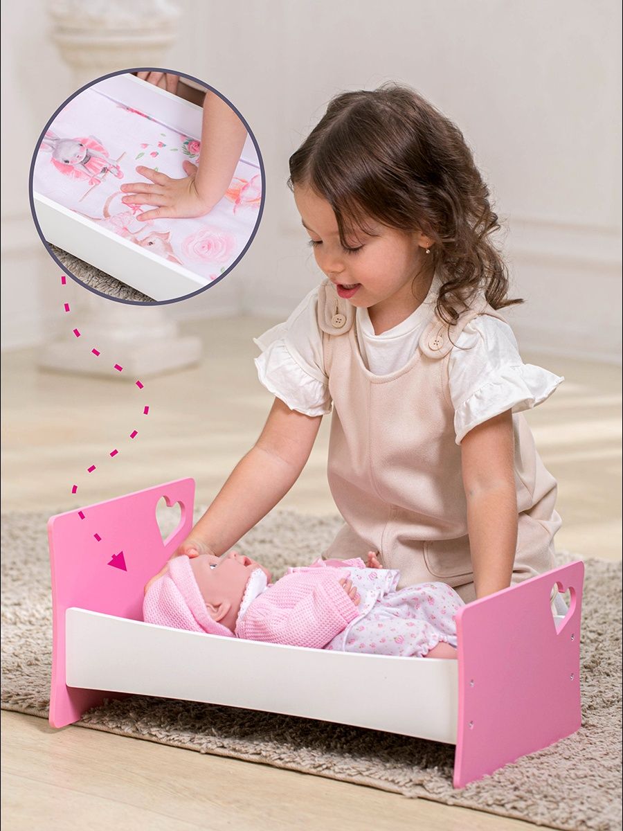 Аксессуар для кукол ViromToys кровать Кд0011 - фото 2