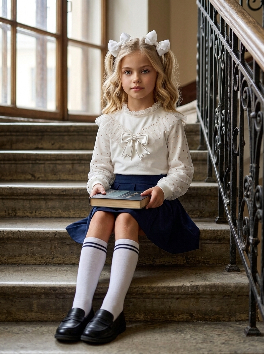 Блузка KATARINAKIDS БлузБел - фото 17