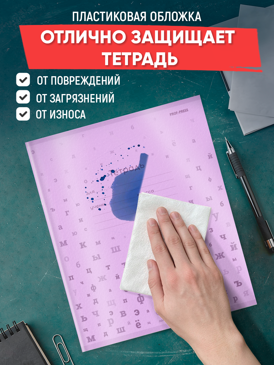 Тетрадь Prof-Press линейка 12 лист. 10 шт. - фото 6