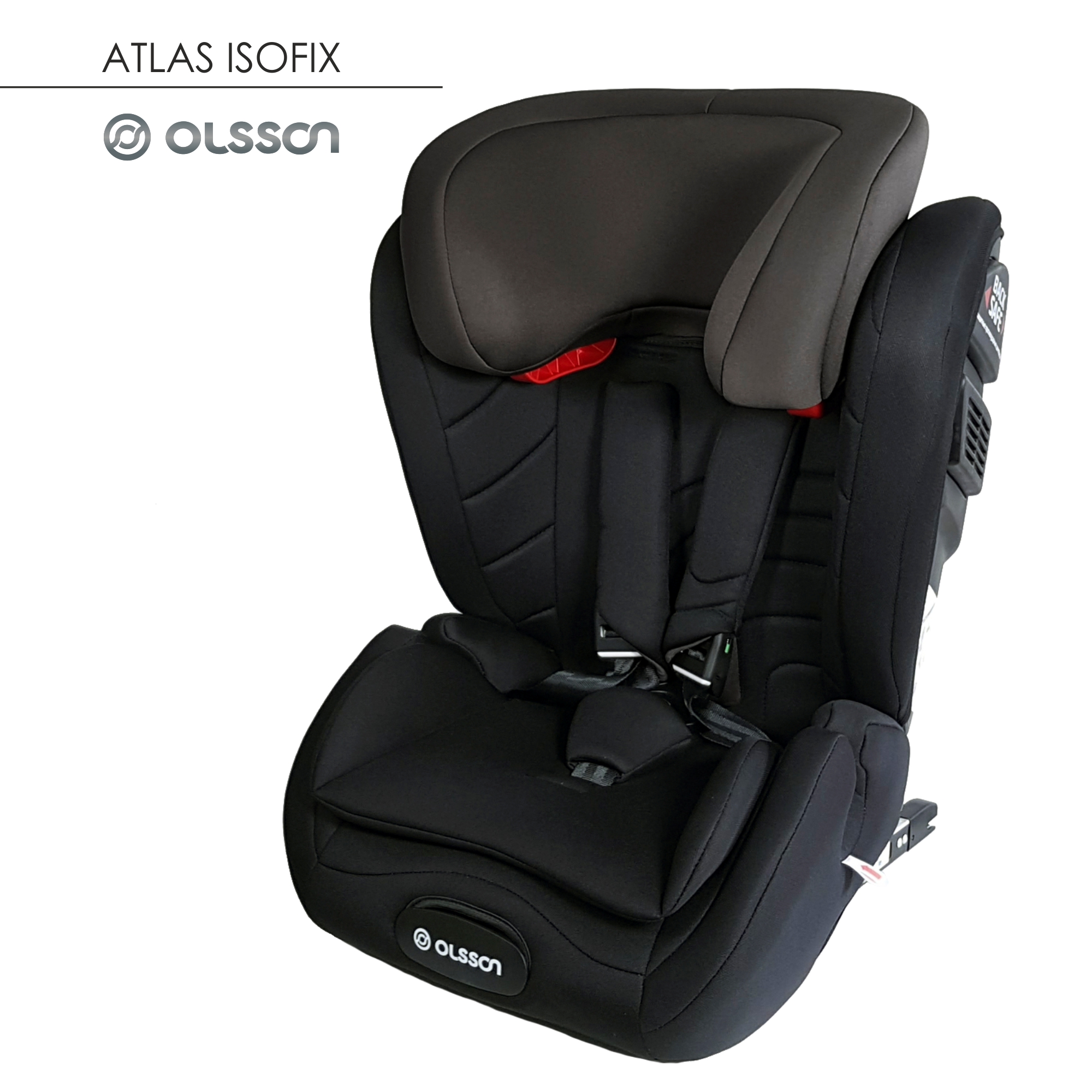 Автокресло Olsson Atlas Isofix Black-Gray Isofix 1/2/3 (9-36 кг) - фото 1