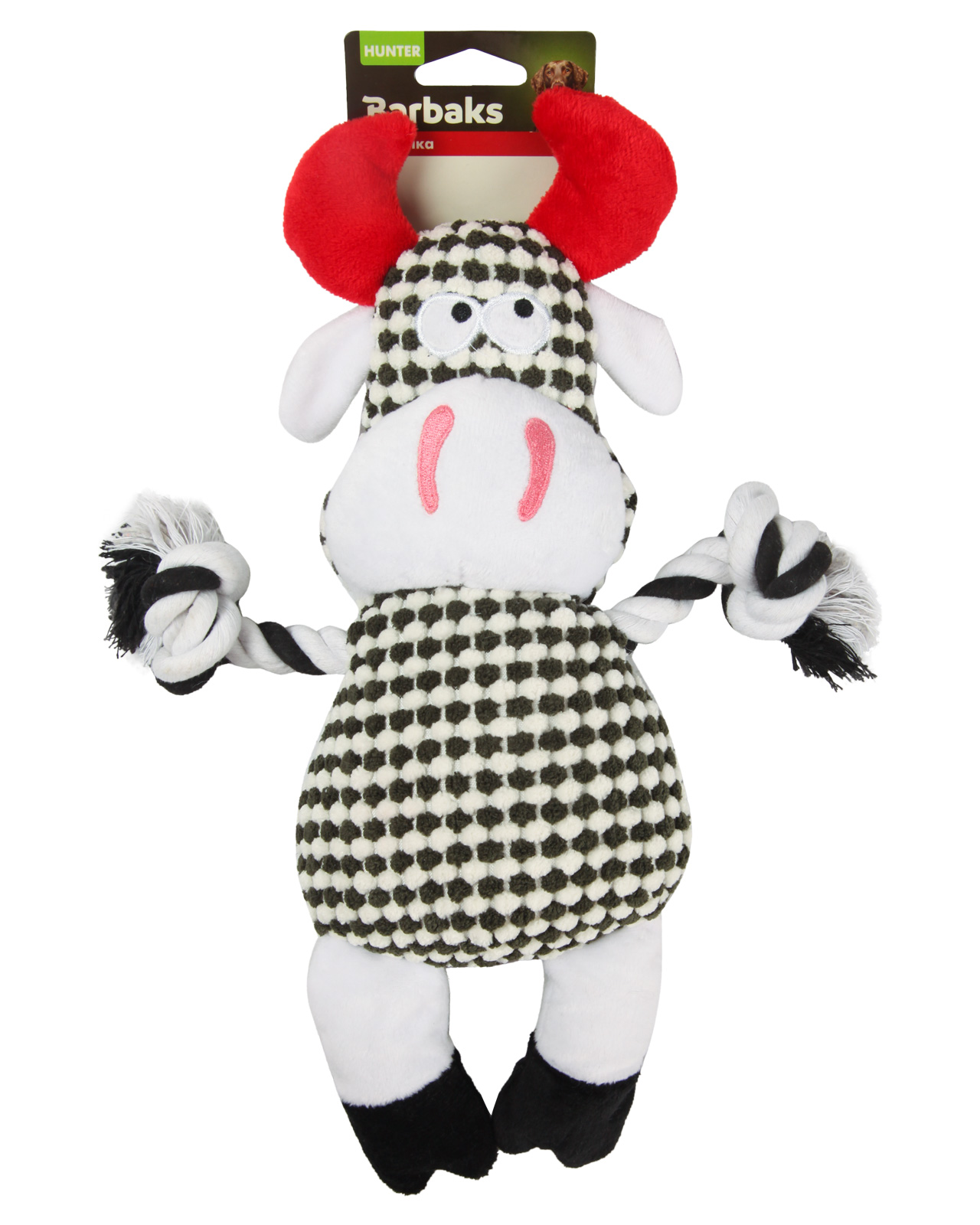 Игрушка для собак Barbaks Бурёнка мягкая с пищалкой 35см - фото 7