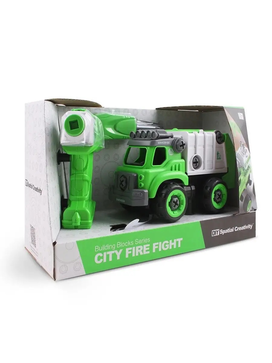 Конструктор Lei Meng Мусоровоз - фото 6