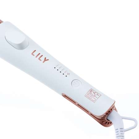 Щипцы плойка Dewal Beauty для волос 2 в 1 Lily белые