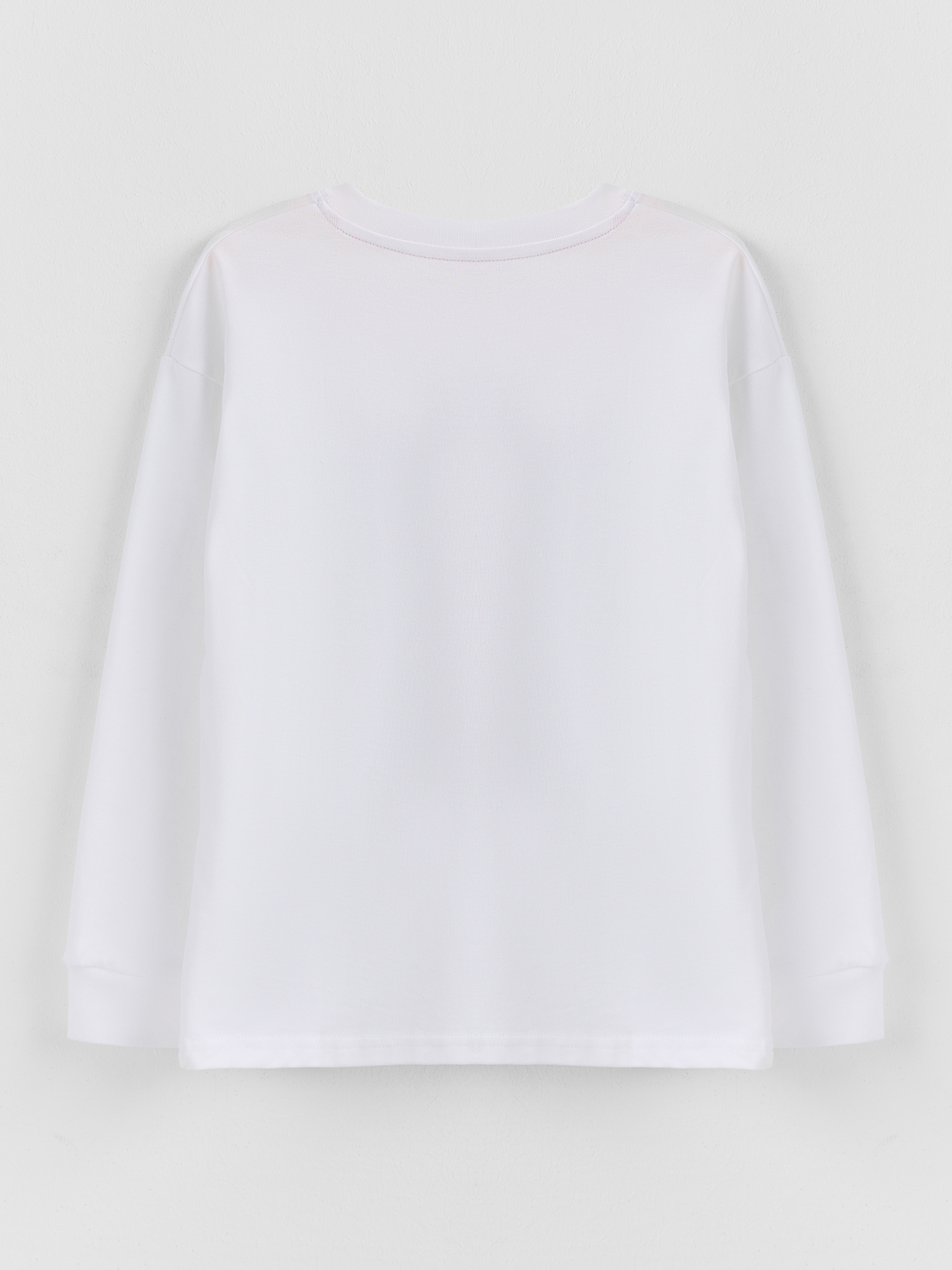 Лонгслив Mark Formelle (Марк Формэль) 127908/1/белый +печать2 - фото 5