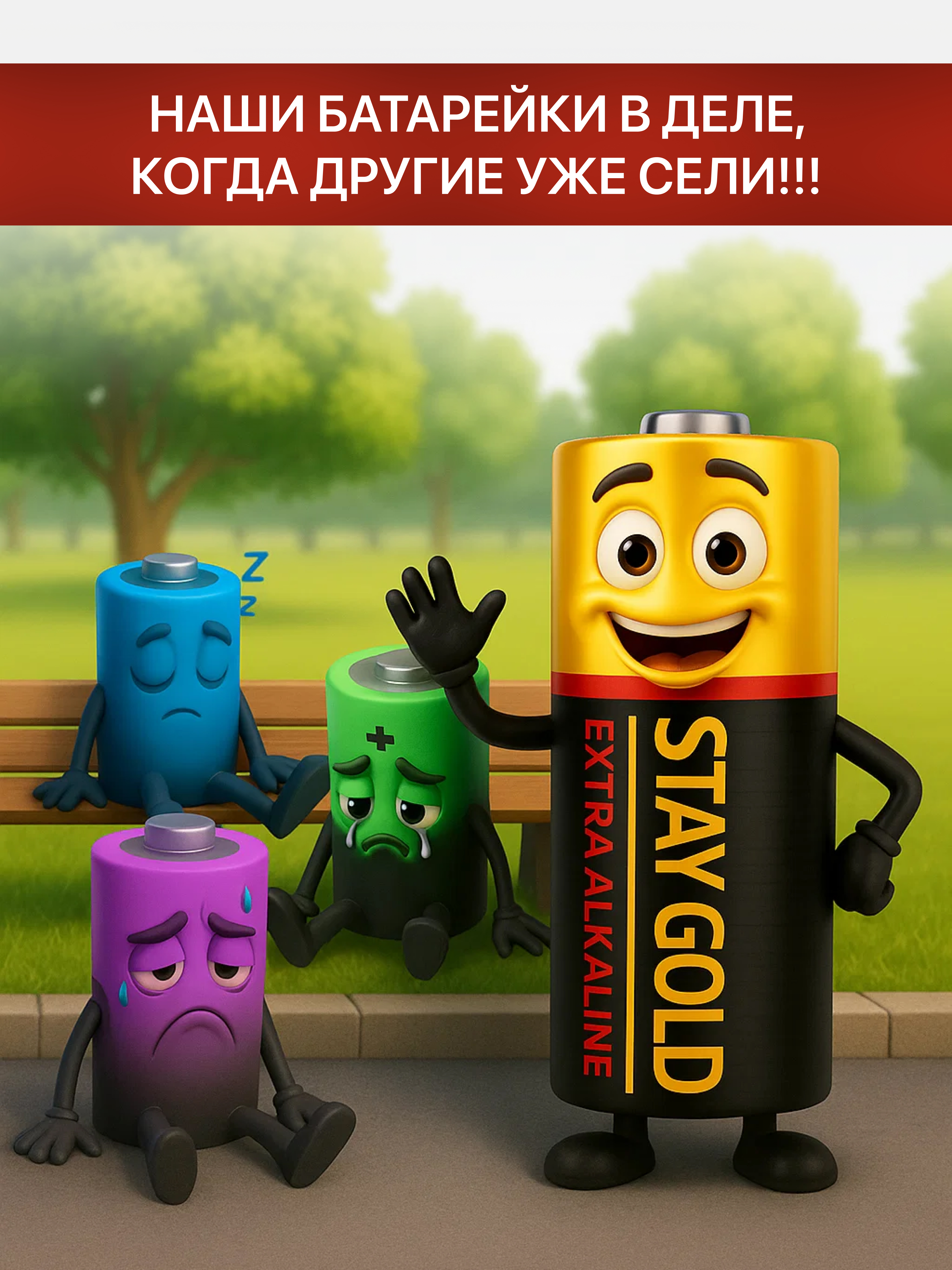 Батарейки ААА мизинчиковые алкалиновые Stay Gold набор 40 штук - фото 6
