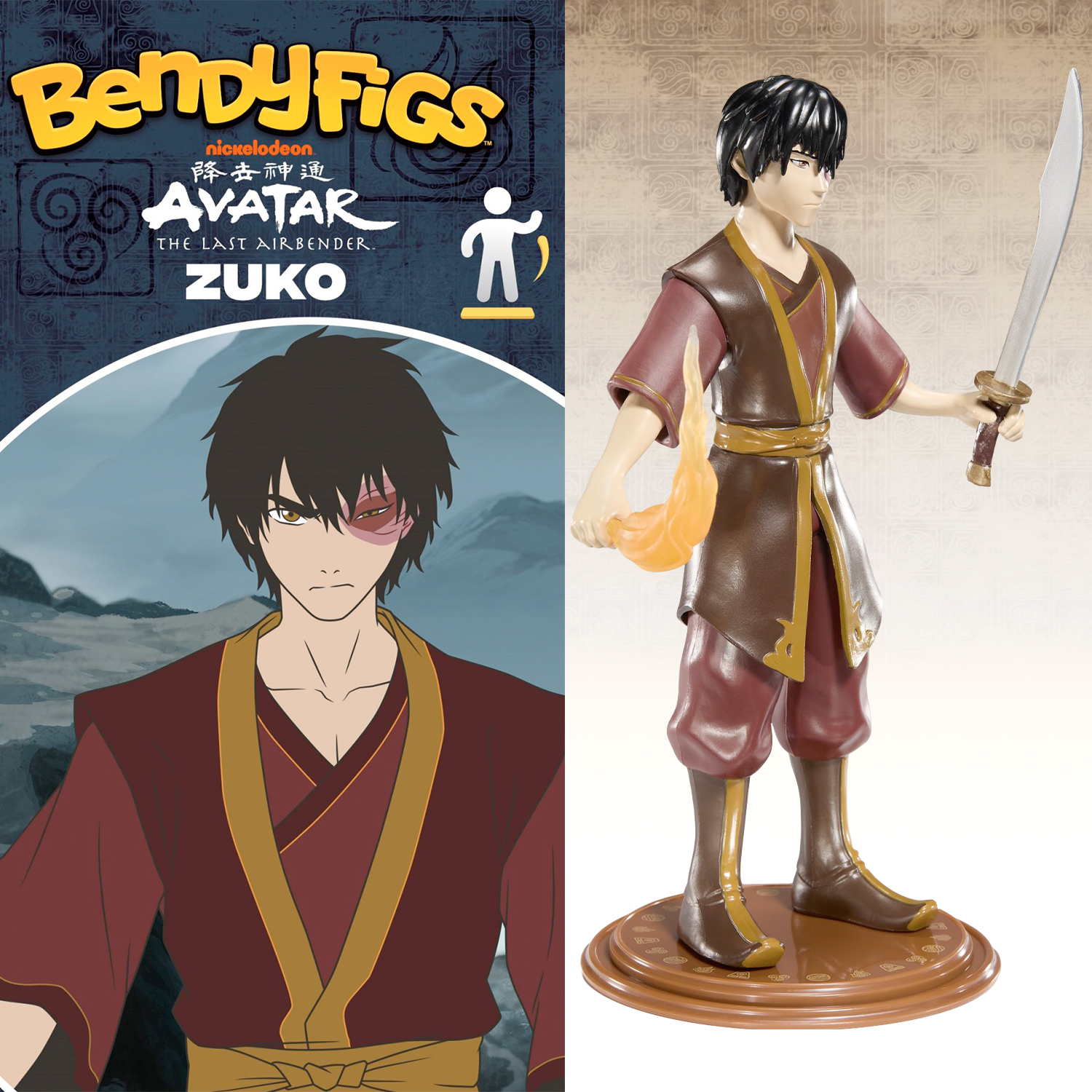 Фигурка AVATAR Bendyfig Зуко 19.5 см гибкая - фото 13