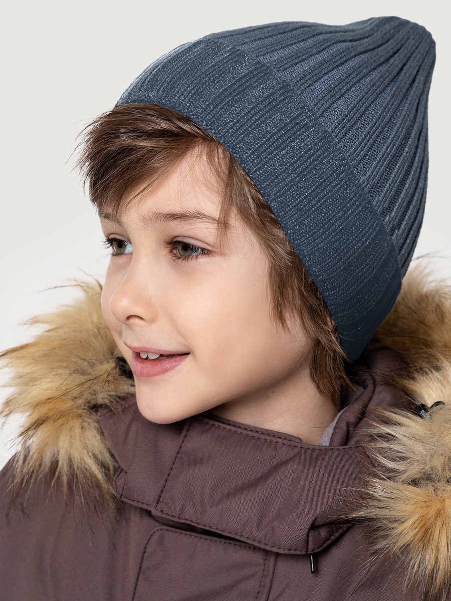Шапка NIKASTYLE 11з16125 джинс - фото 1