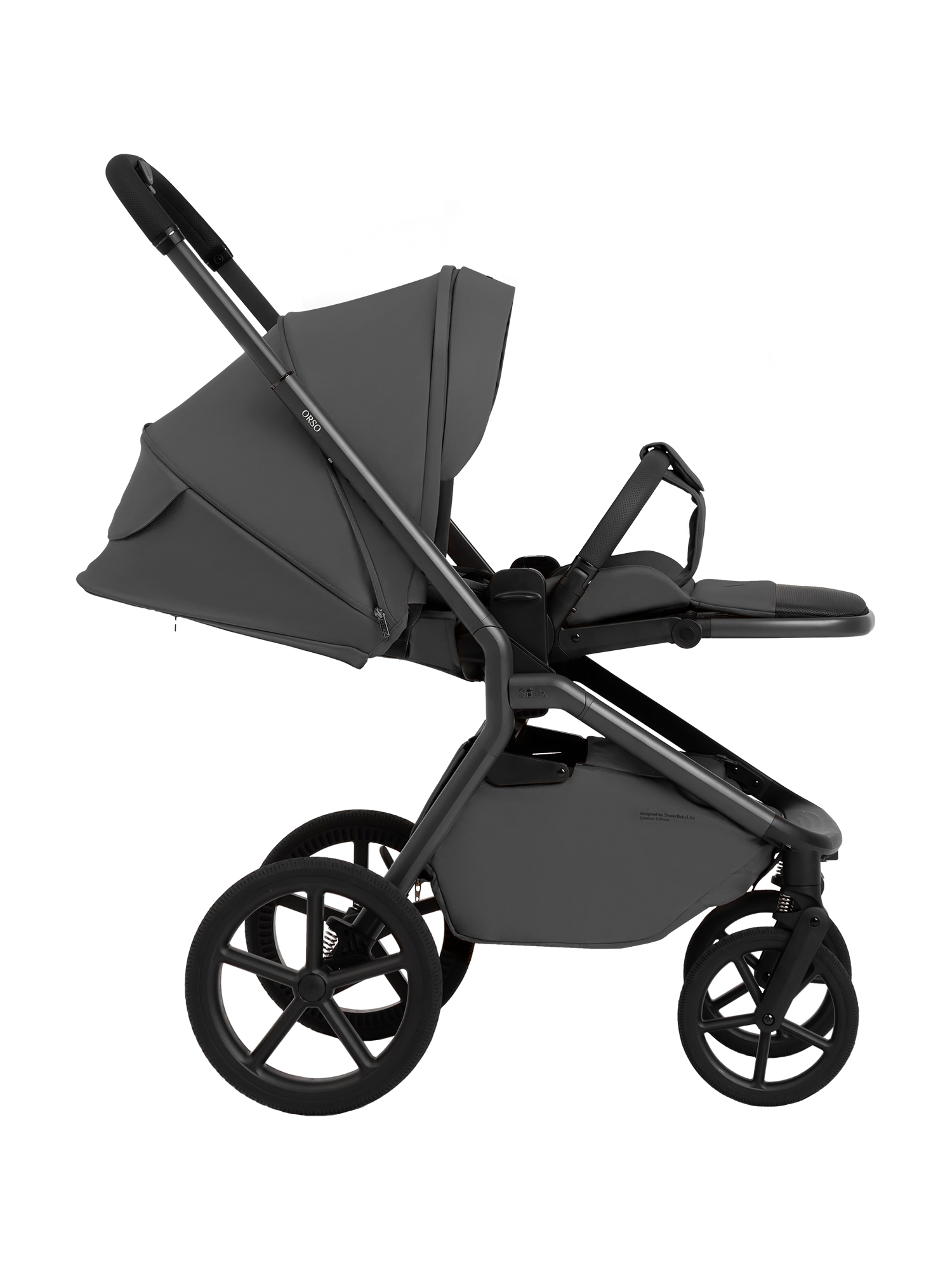Коляска 2в1 Sweet Baby Orso Dark Grey серый - фото 38