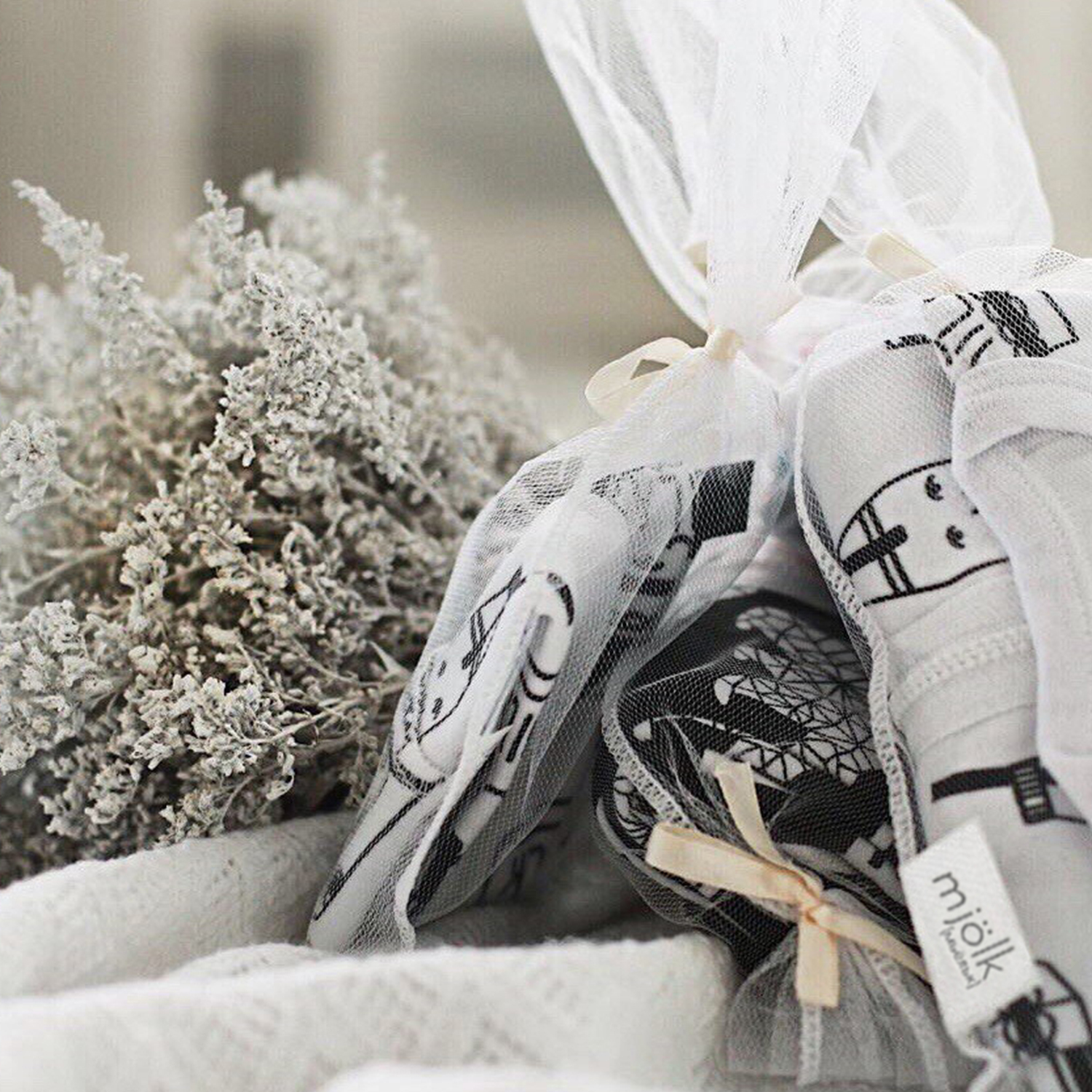 Нагрудник Mjolk текстиль 2 шт. - фото 5