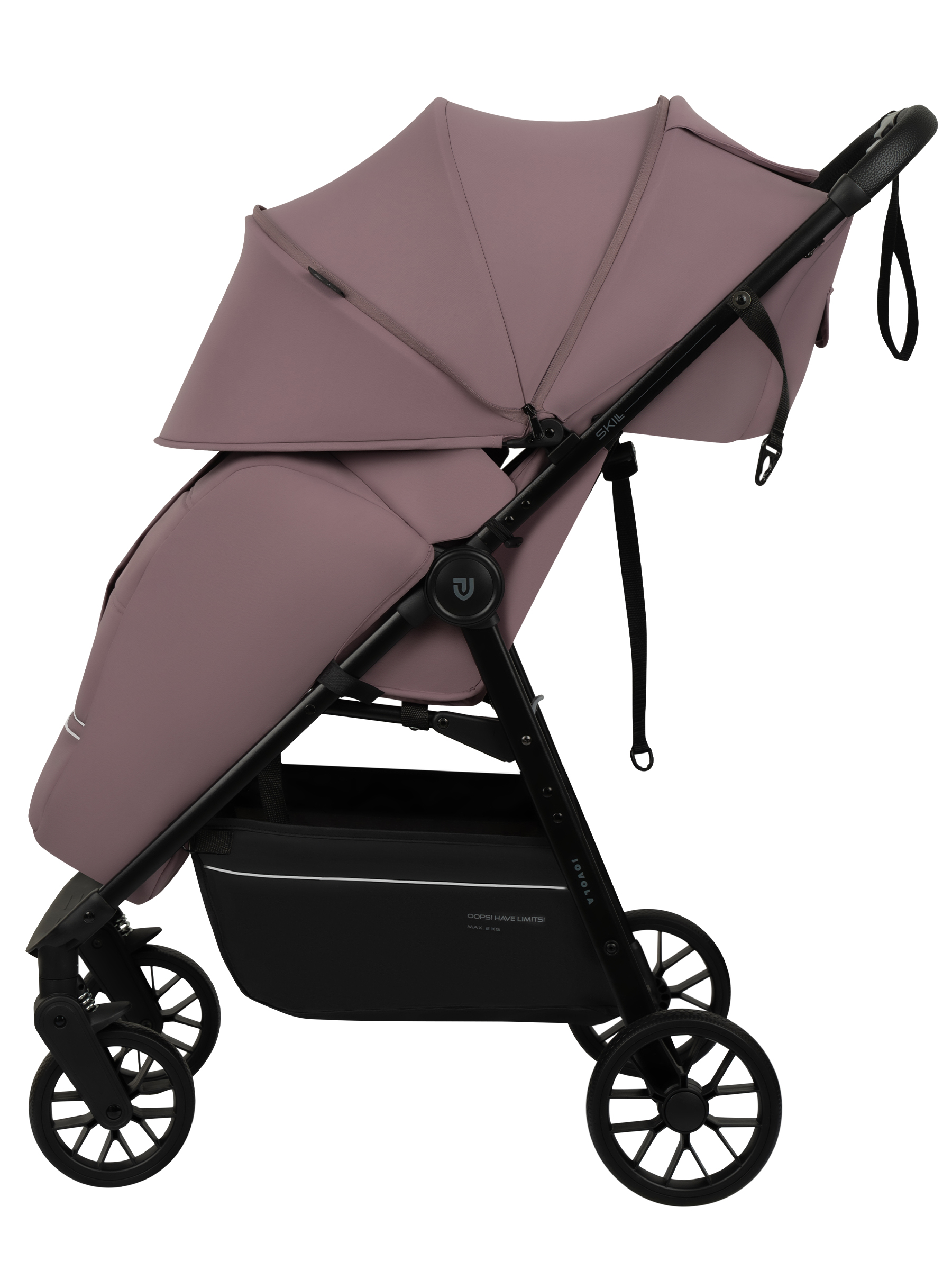 Коляска прогулочная JOVOLA Skill розовый - фото 9