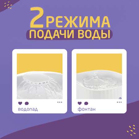 Поилка для кошек и собак ЕКМ питьевой фонтан для животных