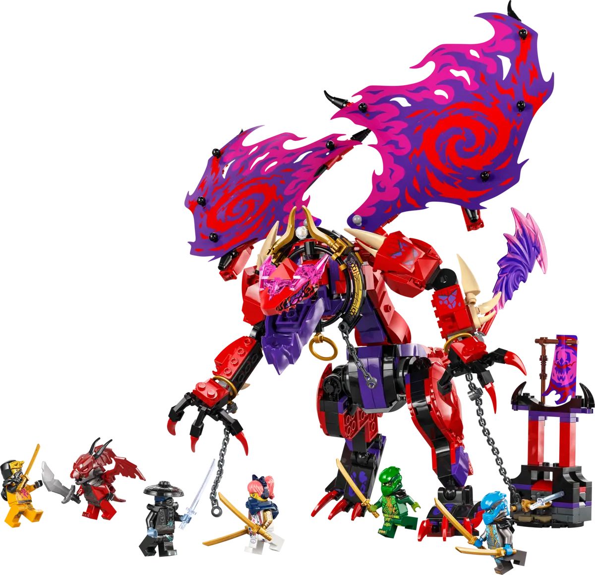 Конструктор LEGO NINJAGO Громовой дракон хаоса блочный - фото 2