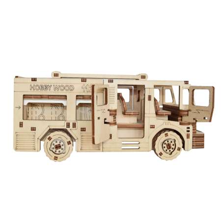 Конструктор HobbyWood Пожарная машина деревянный
