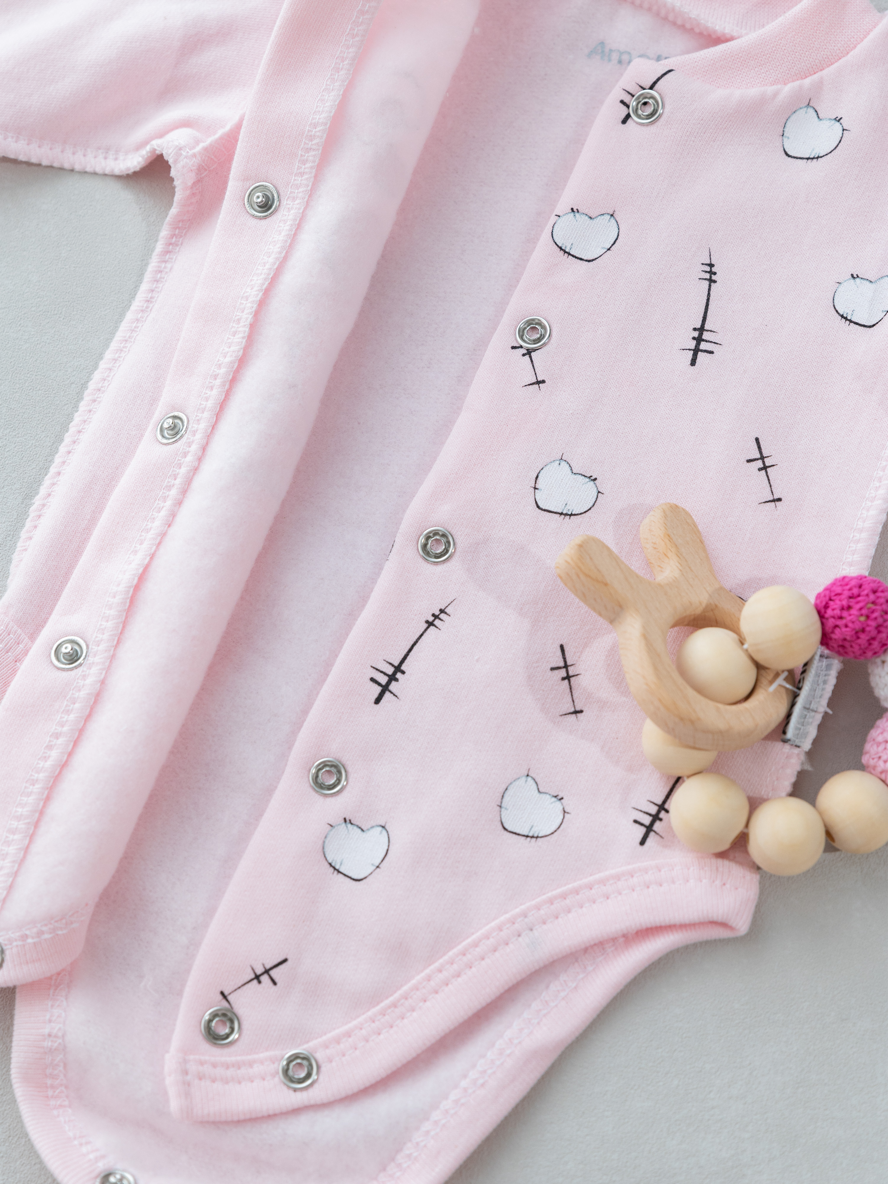 Боди и ползунки Amelli 290.140.0.293.055;230.005.0.293.055роз - фото 7